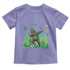 Lucky Sasquatch Soccer Player Toddler T Shirt Funny St Patricks Day Gift TS12 Violet Print Your Wear