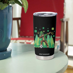 Lucky Sasquatch Soccer Player Tumbler Cup Funny St Patricks Day Gift TS12 Print Your Wear