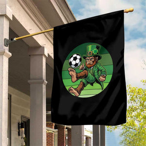 Funny Bigfoot Playing Soccer Garden Flag St Patricks Day TS12 Print Your Wear