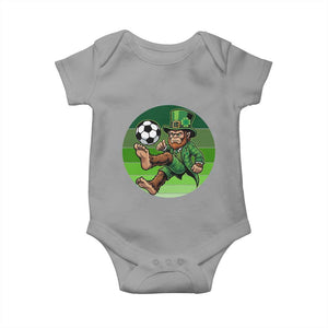 Funny Bigfoot Playing Soccer Baby Onesie St Patricks Day TS12 Sport Gray Print Your Wear