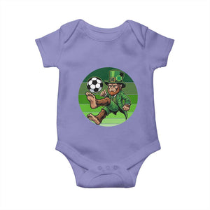 Funny Bigfoot Playing Soccer Baby Onesie St Patricks Day TS12 Violet Print Your Wear