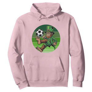 Funny Bigfoot Playing Soccer Hoodie St Patricks Day TS12 Light Pink Print Your Wear