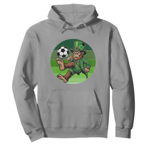 Funny Bigfoot Playing Soccer Hoodie St Patricks Day TS12 Sport Gray Print Your Wear
