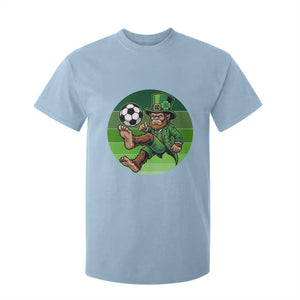 Funny Bigfoot Playing Soccer T Shirt For Kid St Patricks Day TS12 Light Blue Print Your Wear