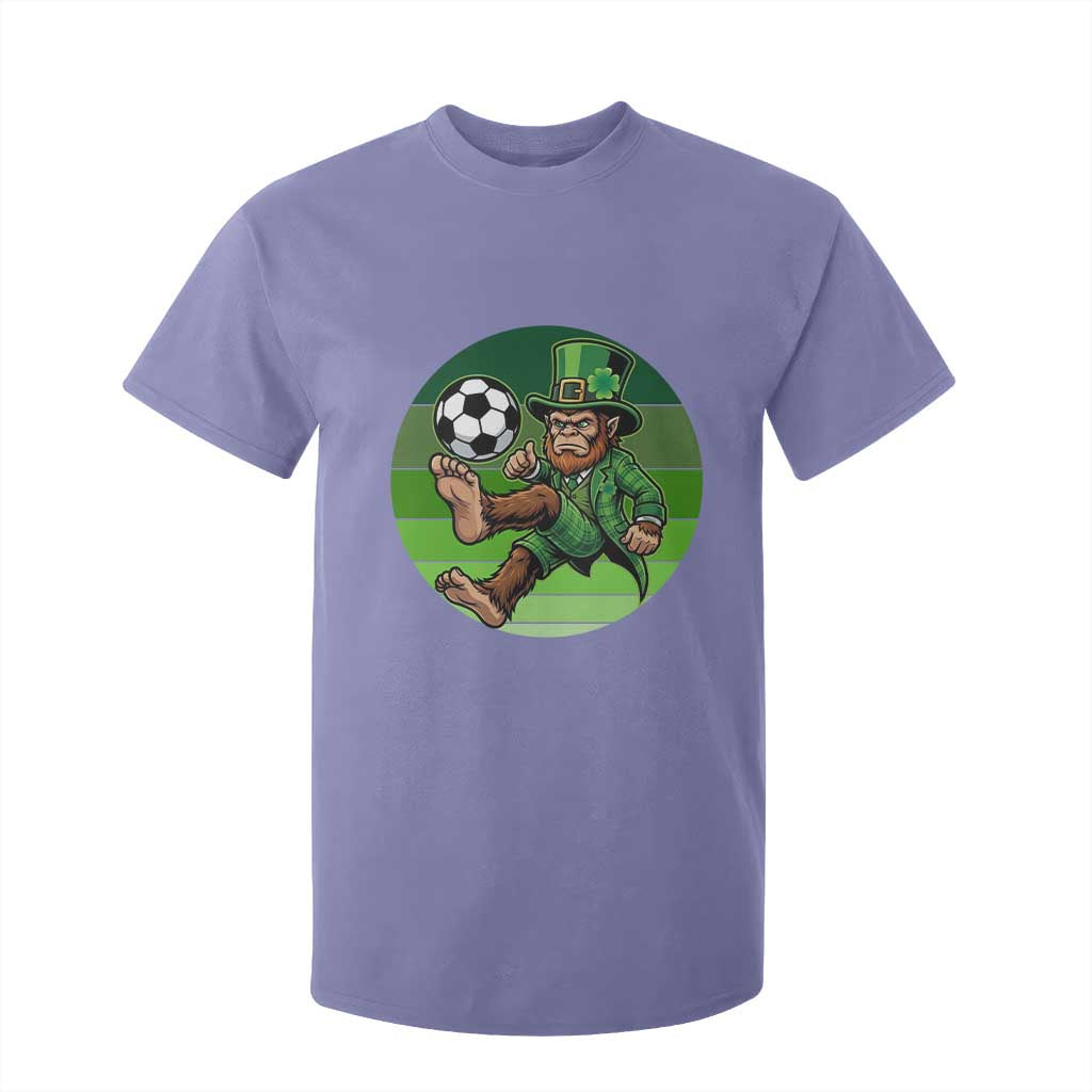 Funny Bigfoot Playing Soccer T Shirt For Kid St Patricks Day TS12 Violet Print Your Wear