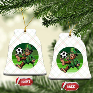 Funny Bigfoot Playing Soccer Ceramic Ornament St Patricks Day TS12 Print Your Wear
