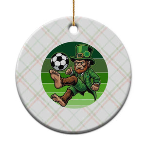 Funny Bigfoot Playing Soccer Ceramic Ornament St Patricks Day TS12 1pc Christmas Plaid Print Your Wear