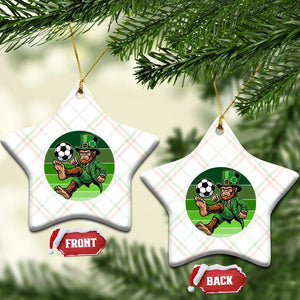 Funny Bigfoot Playing Soccer Ceramic Ornament St Patricks Day TS12 Print Your Wear