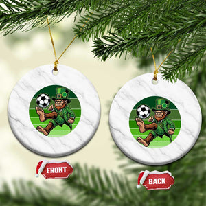 Funny Bigfoot Playing Soccer Ceramic Ornament St Patricks Day TS12 1pc White Marble Print Your Wear