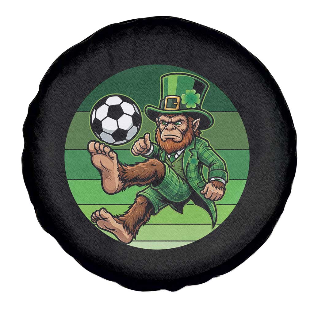 Funny Bigfoot Playing Soccer Spare Tire Cover St Patricks Day TS12 Print Your Wear