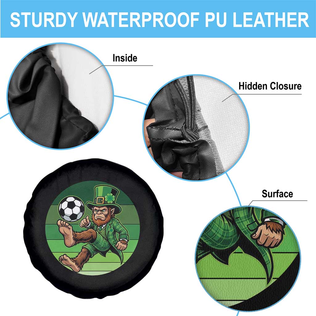 Funny Bigfoot Playing Soccer Spare Tire Cover St Patricks Day TS12 Print Your Wear