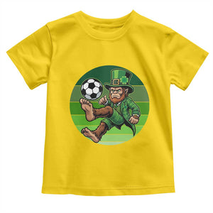 Funny Bigfoot Playing Soccer Toddler T Shirt St Patricks Day TS12 Daisy Print Your Wear