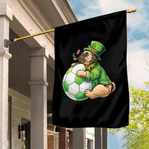 Lucky Pug Soccer Lover Garden Flag St Paddys Day Irish Football Gift TS12 Print Your Wear