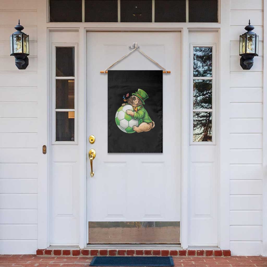 Lucky Pug Soccer Lover Garden Flag St Paddys Day Irish Football Gift TS12 Print Your Wear