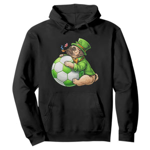 Lucky Pug Soccer Lover Hoodie St Paddys Day Irish Football Gift TS12 Black Print Your Wear