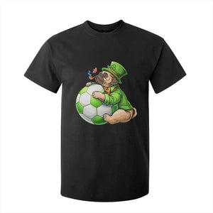Lucky Pug Soccer Lover T Shirt For Kid St Paddys Day Irish Football Gift TS12 Black Print Your Wear