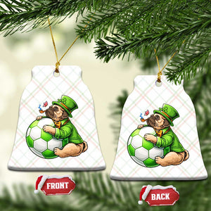 Lucky Pug Soccer Lover Ceramic Ornament St Paddys Day Irish Football Gift TS12 Print Your Wear