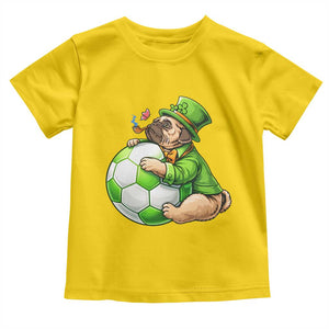 Lucky Pug Soccer Lover Toddler T Shirt St Paddys Day Irish Football Gift TS12 Daisy Print Your Wear