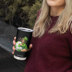 Lucky Pug Soccer Lover Tumbler Cup St Paddys Day Irish Football Gift TS12 Print Your Wear