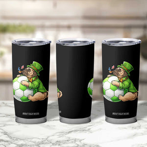 Lucky Pug Soccer Lover Tumbler Cup St Paddys Day Irish Football Gift TS12 Print Your Wear