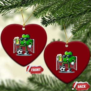 Funny Irish Shamrock Dabbing Soccer Ceramic Ornament St Patricks Day TS12 Print Your Wear