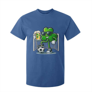 Funny Irish Shamrock Dabbing Soccer T Shirt For Kid St Patricks Day TS12 Royal Blue Print Your Wear