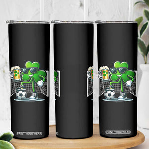 Funny Irish Shamrock Dabbing Soccer Skinny Tumbler St Patricks Day TS12 Print Your Wear