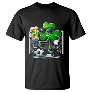 Funny Irish Shamrock Dabbing Soccer T Shirt St Patricks Day TS12 Black Print Your Wear