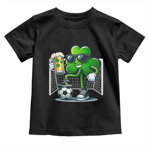 Funny Irish Shamrock Dabbing Soccer Toddler T Shirt St Patricks Day TS12 Black Print Your Wear