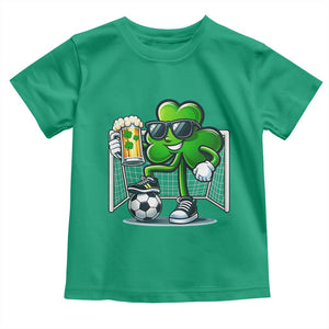 Funny Irish Shamrock Dabbing Soccer Toddler T Shirt St Patricks Day TS12 Irish Green Print Your Wear