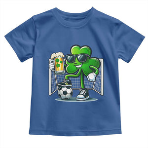 Funny Irish Shamrock Dabbing Soccer Toddler T Shirt St Patricks Day TS12 Royal Blue Print Your Wear