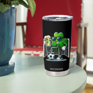 Funny Irish Shamrock Dabbing Soccer Tumbler Cup St Patricks Day TS12 Print Your Wear