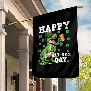 Happy St Pat Rex Day Garden Flag Funny Dinosaur Drinking Beer TS12 Print Your Wear