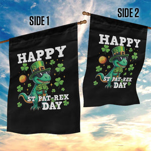 Happy St Pat Rex Day Garden Flag St Patricks Day Dino Lover TS12 Print Your Wear