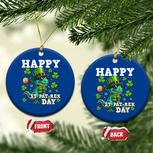 Happy St Pat Rex Day Ceramic Ornament St Patricks Day Dino Lover TS12 1pc Blue Print Your Wear