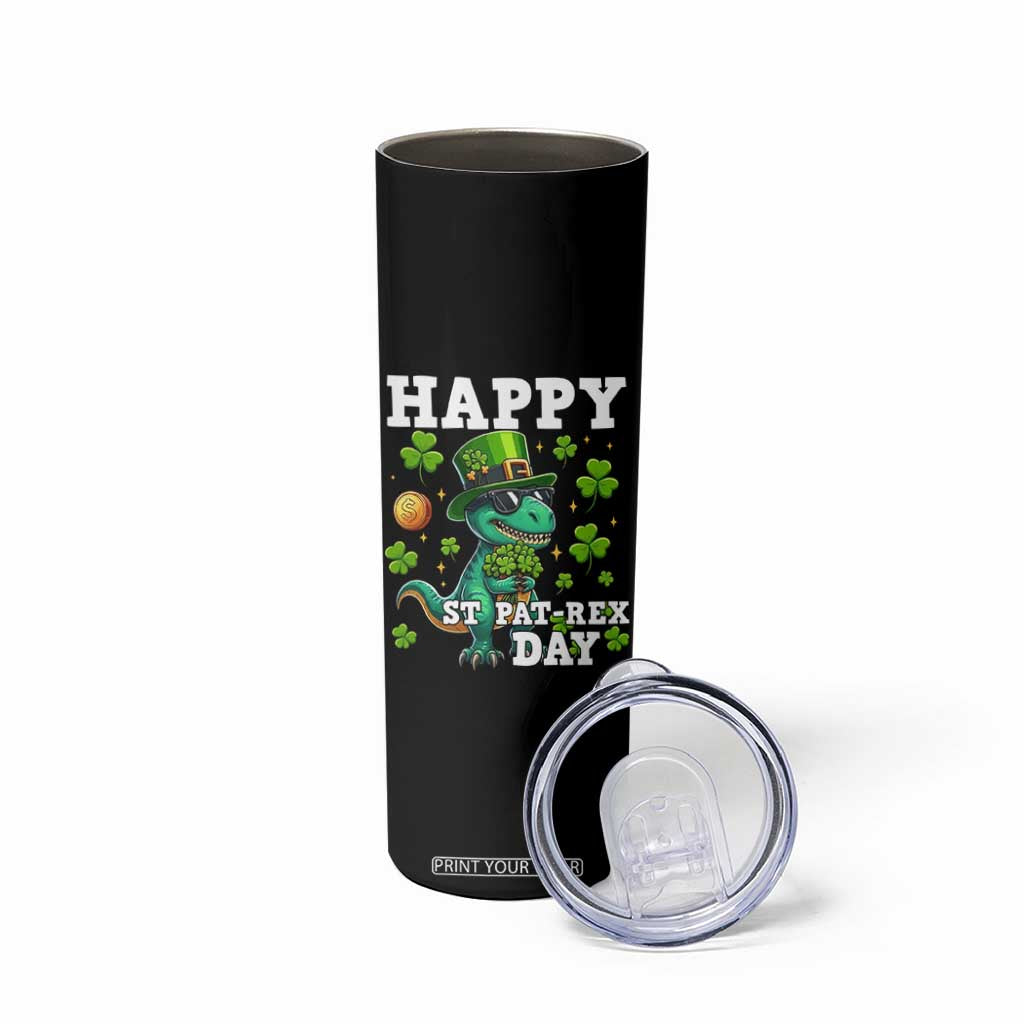 Happy St Pat Rex Day Skinny Tumbler St Patricks Day Dino Lover TS12 Print Your Wear