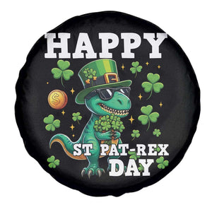 Happy St Pat Rex Day Spare Tire Cover St Patricks Day Dino Lover TS12 Print Your Wear