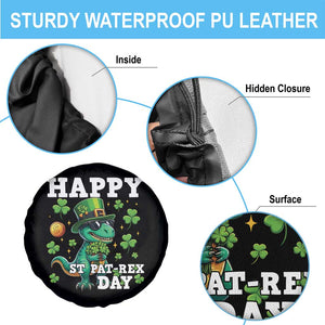 Happy St Pat Rex Day Spare Tire Cover St Patricks Day Dino Lover TS12 Print Your Wear