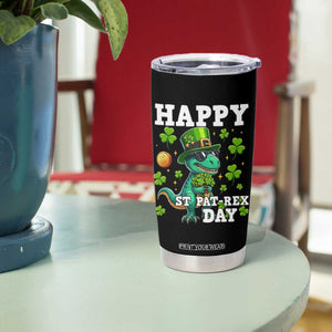 Happy St Pat Rex Day Tumbler Cup St Patricks Day Dino Lover TS12 Print Your Wear