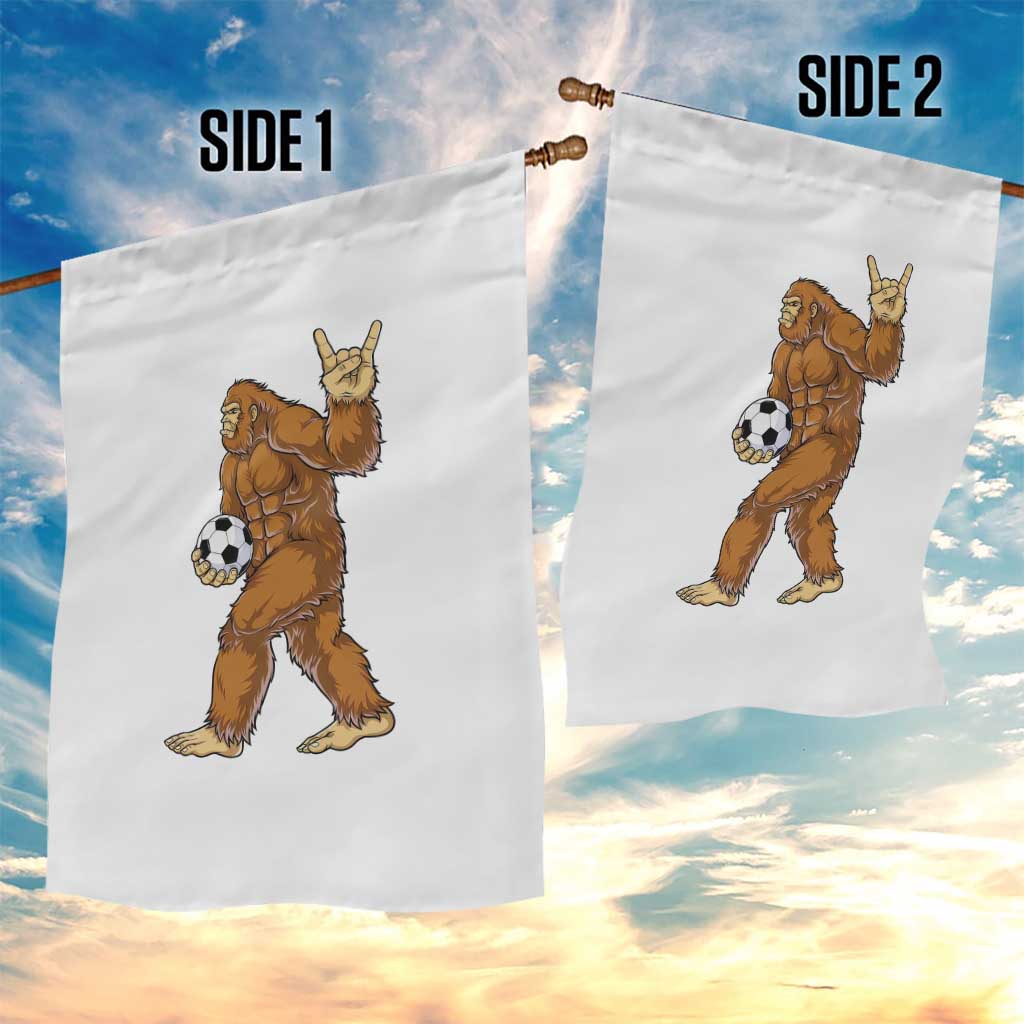 Funny Bigfoot Soccer Player Garden Flag Folklore Cryptid Gift TS12 Print Your Wear
