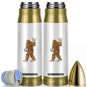 Funny Bigfoot Soccer Player Bullet Tumbler Folklore Cryptid Gift TS12 White Print Your Wear