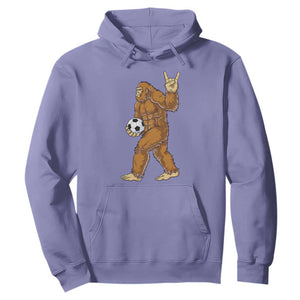 Funny Bigfoot Soccer Player Hoodie Folklore Cryptid Gift TS12 Violet Print Your Wear