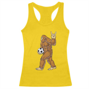 Funny Bigfoot Soccer Player Racerback Tank Top Folklore Cryptid Gift TS12 Daisy Print Your Wear