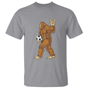 Funny Bigfoot Soccer Player T Shirt Folklore Cryptid Gift TS12 Sport Gray Print Your Wear