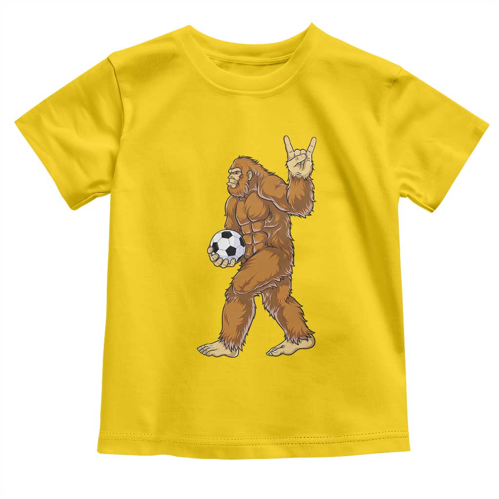 Funny Bigfoot Soccer Player Toddler T Shirt Folklore Cryptid Gift TS12 Daisy Print Your Wear