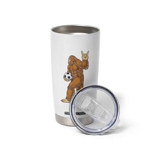 Funny Bigfoot Soccer Player Tumbler Cup Folklore Cryptid Gift TS12 Print Your Wear