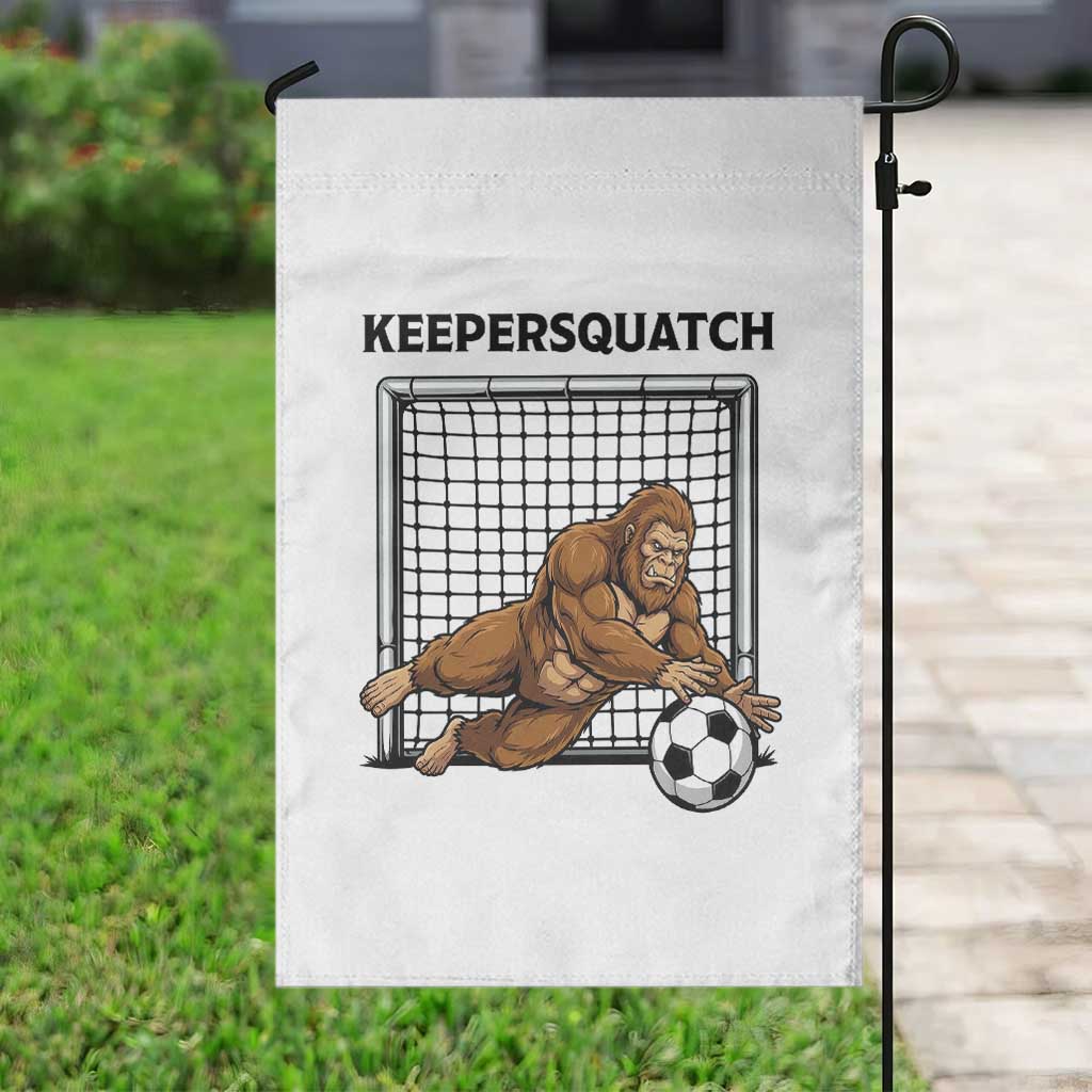 Funny Bigfoot Soccer Goalkeeper Garden Flag Keepersquatch TS12 Print Your Wear