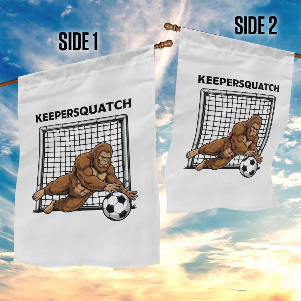 Funny Bigfoot Soccer Goalkeeper Garden Flag Keepersquatch TS12 Print Your Wear