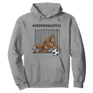 Funny Bigfoot Soccer Goalkeeper Hoodie Keepersquatch TS12 Sport Gray Print Your Wear