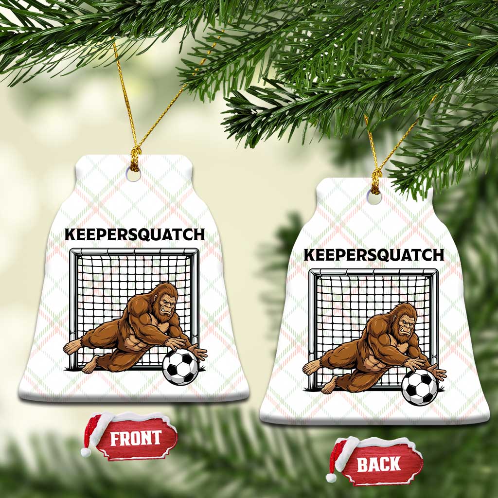 Funny Bigfoot Soccer Goalkeeper Ceramic Ornament Keepersquatch TS12 Print Your Wear